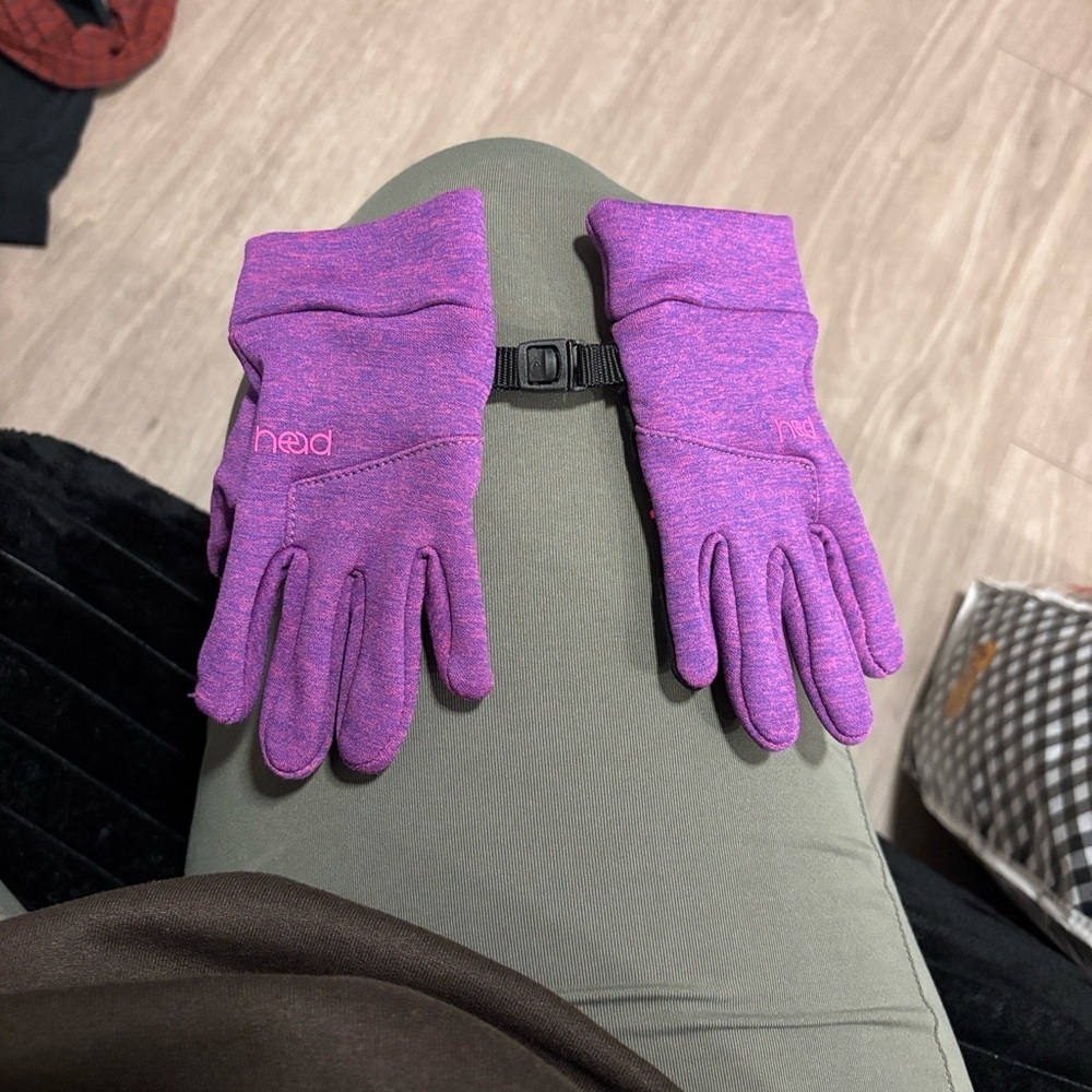 Head Purple Sports Gloves with Clip